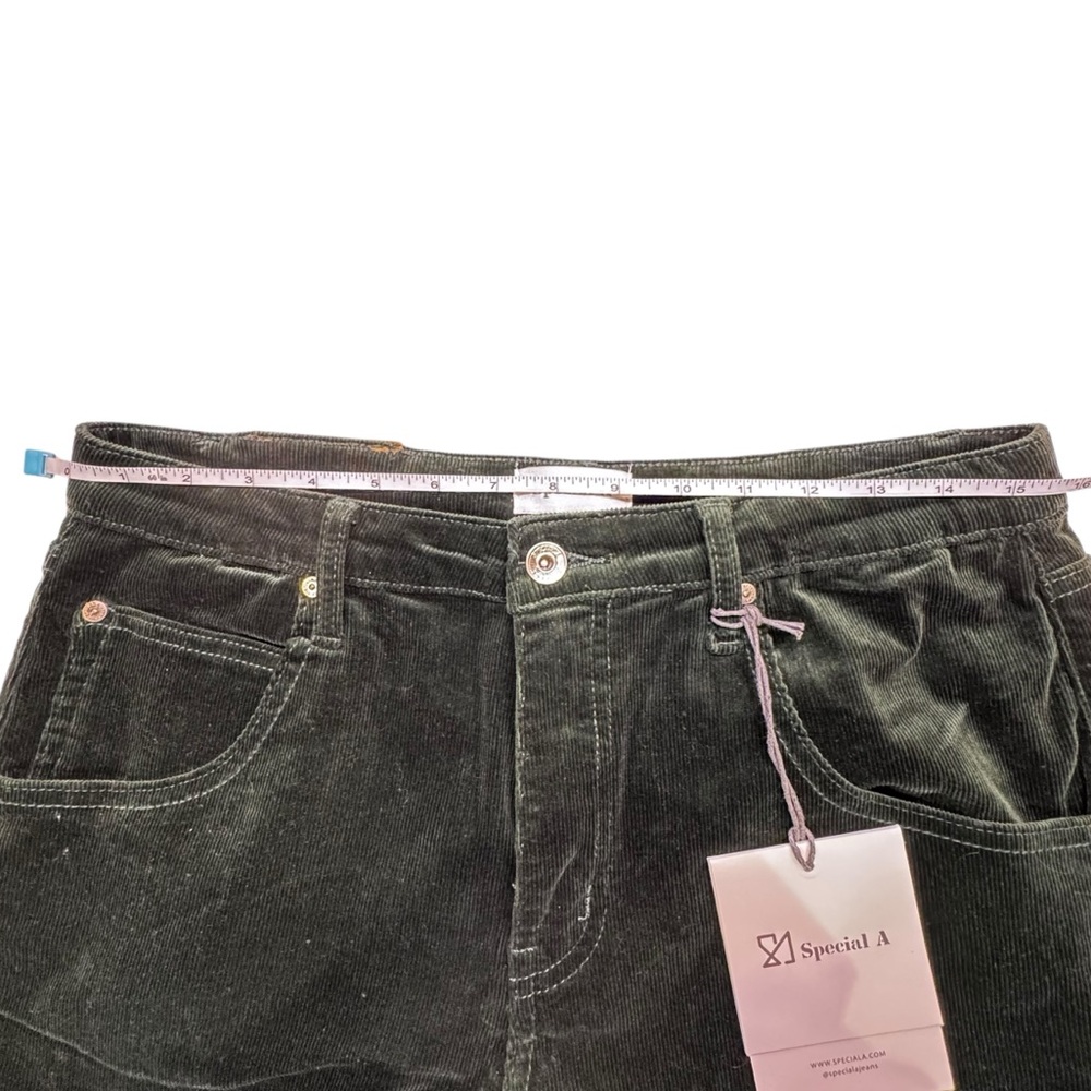Special A - green corduroy jeans- size 7 (28) women’s - NWT - Picture 5 of 12